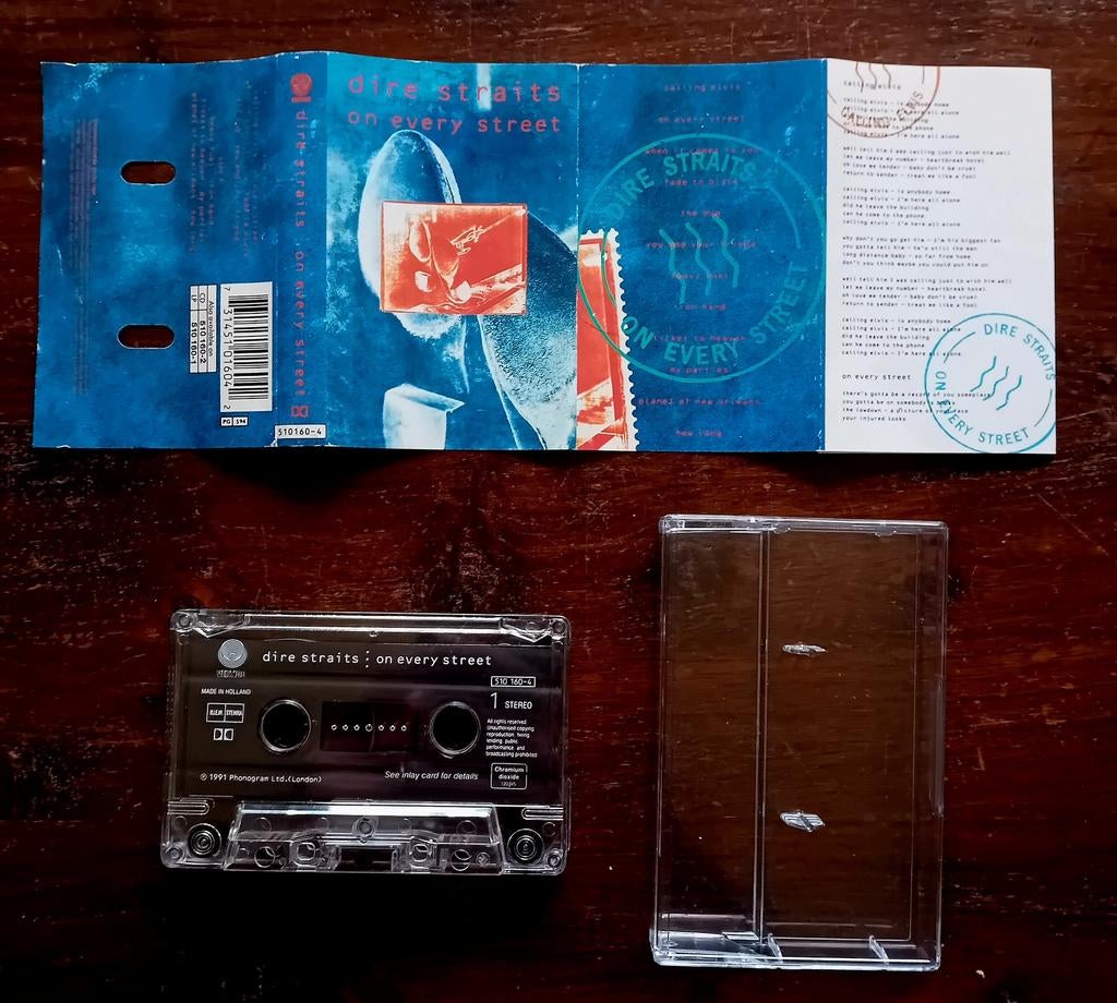 Dire Straits - On every street tape cassette pop rock blues, Cd's en Dvd's, Gebruikt, 1 bandje, Ophalen of Verzenden, Origineel