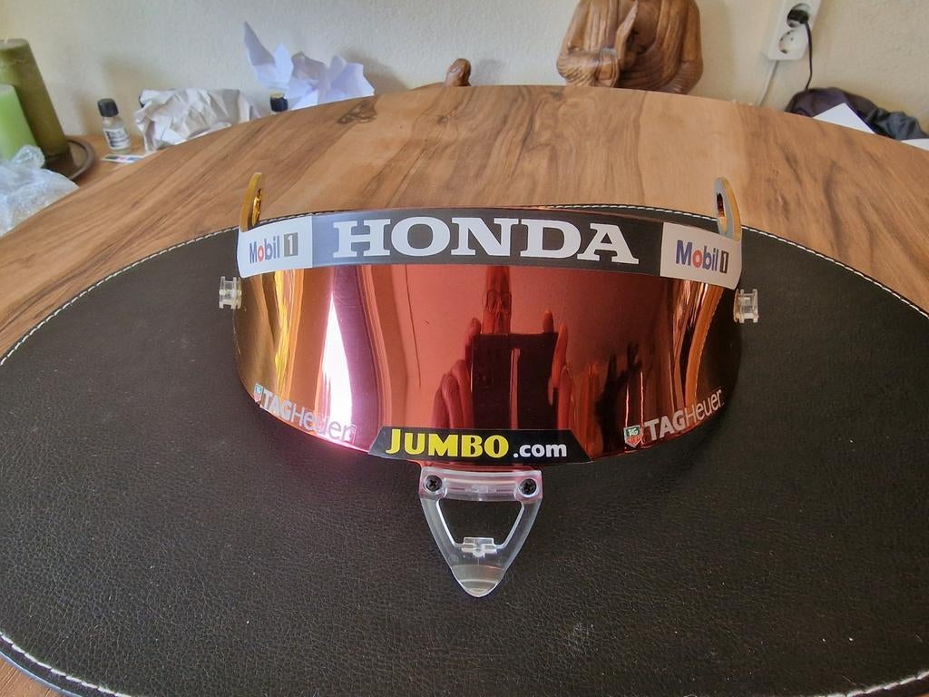 Max Verstappen. helm 1:1 vizier 2021. Schuberth., Ophalen of Verzenden, Zo goed als nieuw, Formule 1