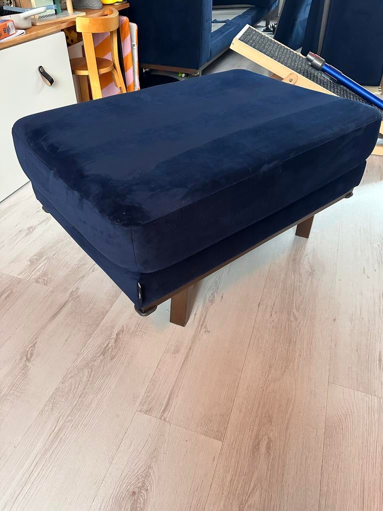 Nous Living hocker Torino Velours, Ophalen, Gebruikt, Rechthoekig, 50 tot 75 cm