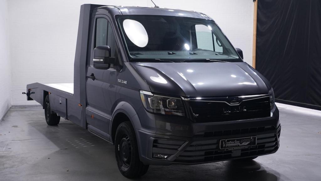 MAN TGE 2.0 TDI 140 pk Autotransporter Airco, Luchtvering Ap, Voorwielaandrijving, Stof, Gebruikt, 4 cilinders