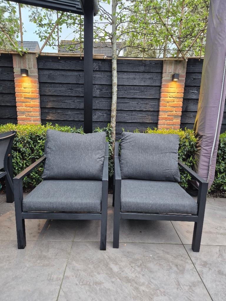 Relax stoel tuin. Set van 2, Ophalen, Gebruikt, Metaal