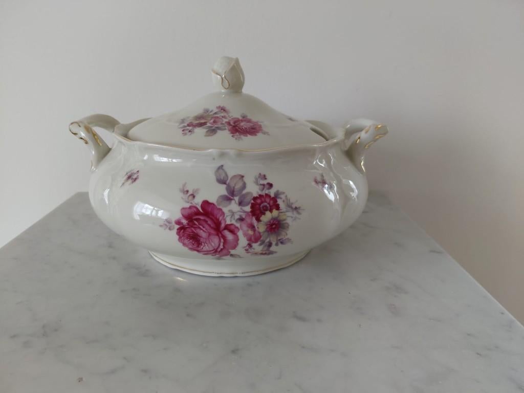 Mosa Maastricht dekschaal met bloemmotief, Ophalen of Verzenden