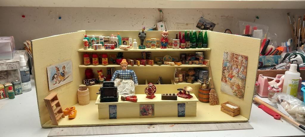 vintage winkeltje jaren 50/60, Verzamelen, Poppenhuizen en Toebehoren, Ophalen of Verzenden, Gebruikt, Poppenhuis