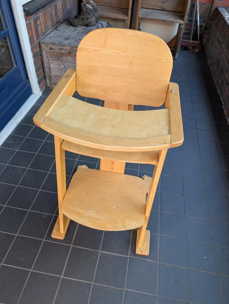 Bambino meegroeistoel - Houten kinderstoel, Kinderen en Baby's, Ophalen of Verzenden, Gebruikt, Meegroeistoel, Aanschuifbaar