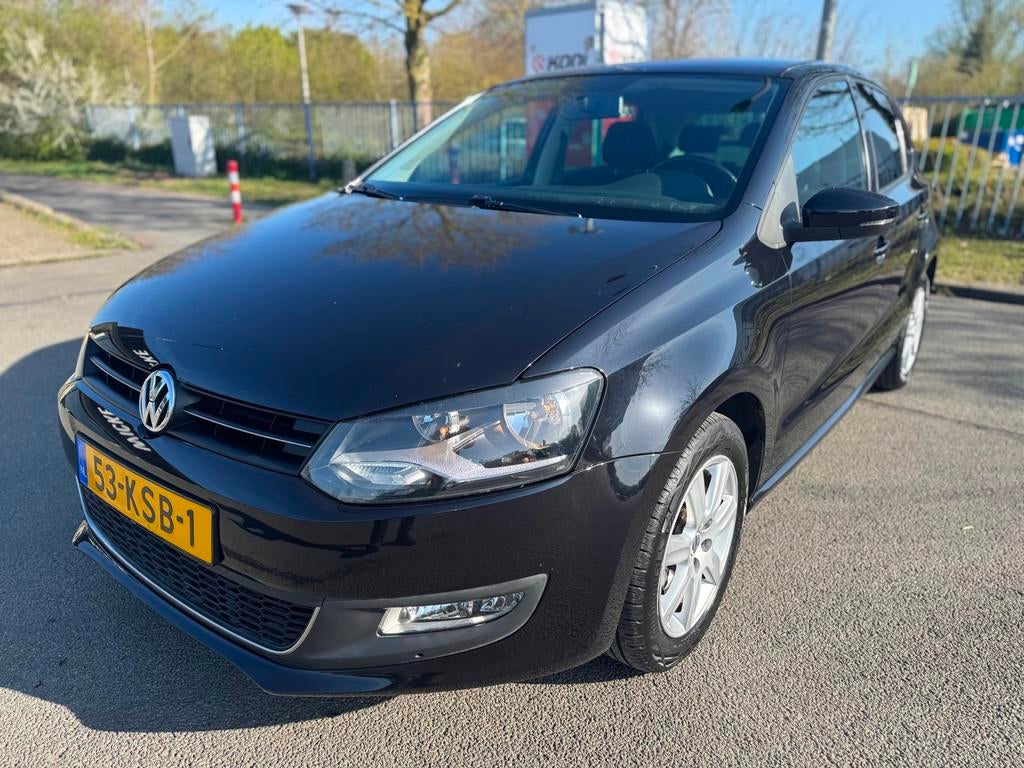 Volkswagen Polo 1.4-16V Highline DSG Airco 5 deurs, Euro 5, Zwart, 4 cilinders, Zwart