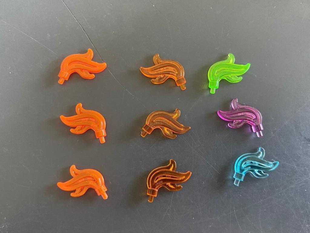 Lego partij 9 stuks pluimen veren 28661 64647 trans NIEUW !, Ophalen of Verzenden, Nieuw, Losse stenen, Lego