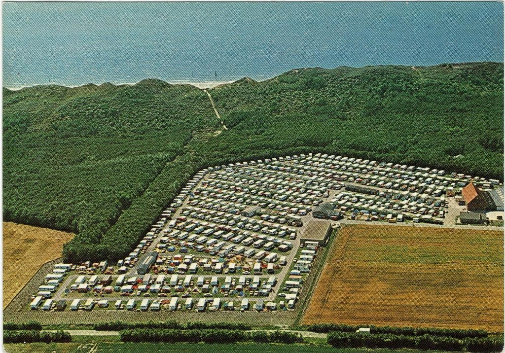 Biggekerke – Panorama ‘Camping Valkenisse’., Ophalen of Verzenden, 1960 tot 1980, Gelopen, Zeeland