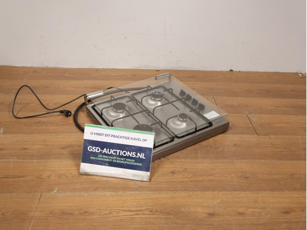 Roestvrijstalen 4-Pits Gaskookplaat van Bosch, Ophalen of Verzenden, Niet ingevuld, Niet ingevuld, Niet ingevuld