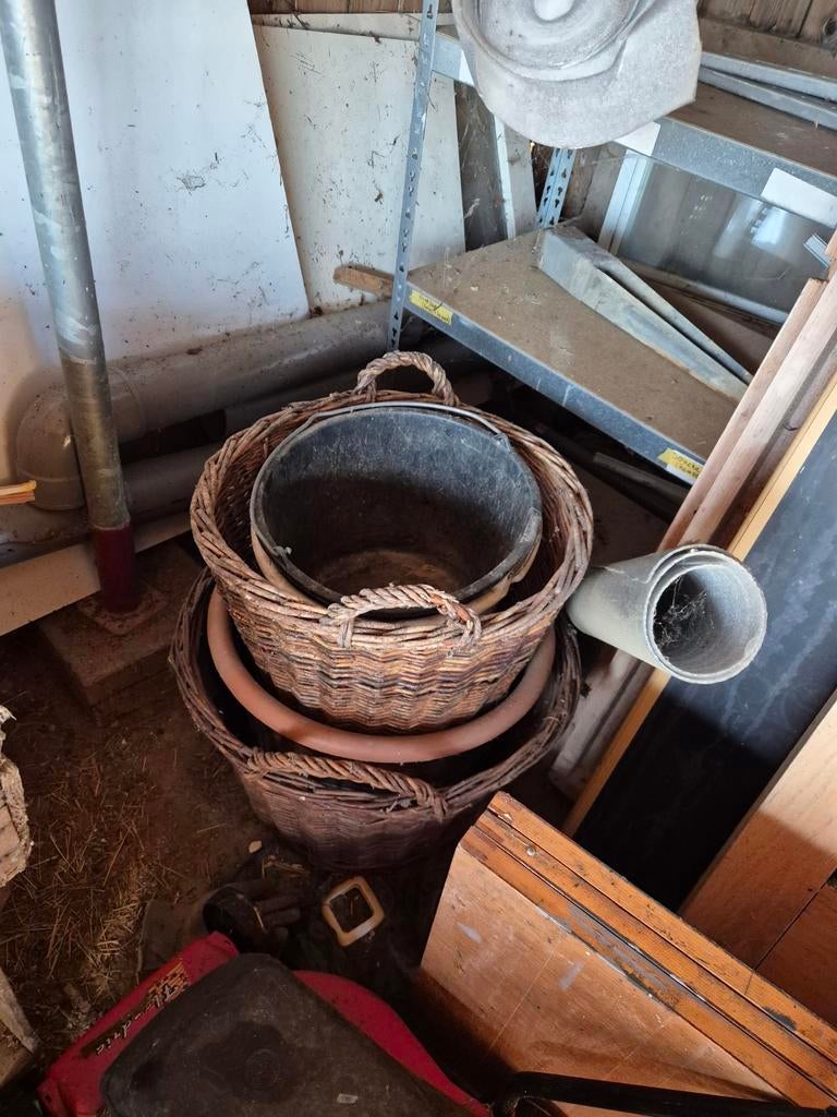 Manden riet, Huis en Inrichting, Ophalen, Gebruikt, Riet, Mand