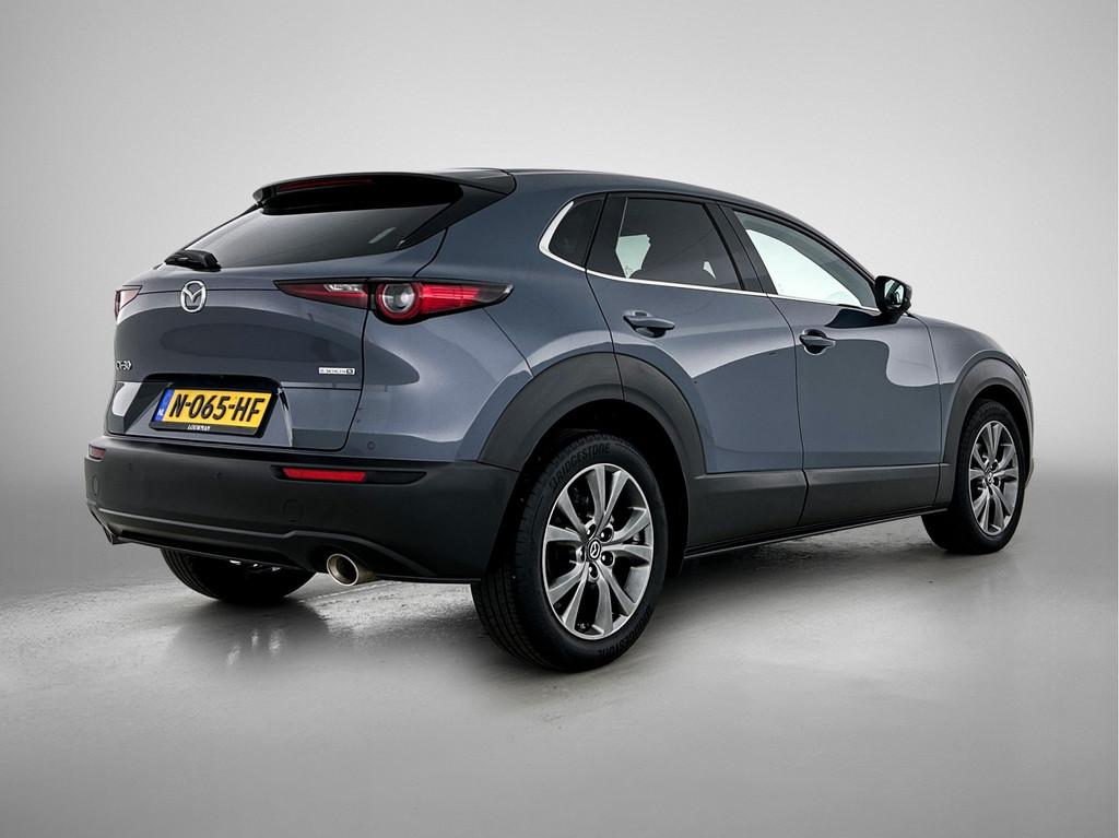 Mazda CX-30 2.0 e-SkyActiv-X M Hybrid Luxury / Camera / Lede, Gebruikt, SUV of Terreinwagen, Zilver of Grijs, 1430 kg