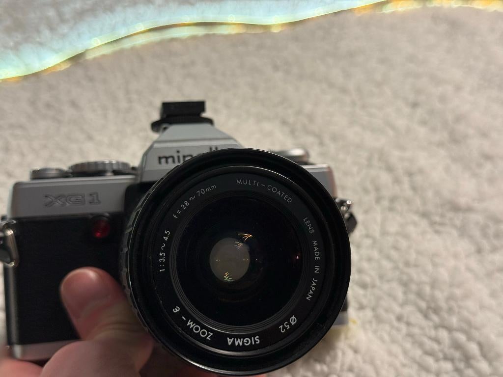 Minolta xg1 xg-1 - Sigma f/4.5 Camera Lenses 70-210mm Focal, Audio, Tv en Foto, Fotocamera's Analoog, Ophalen of Verzenden, Nieuw