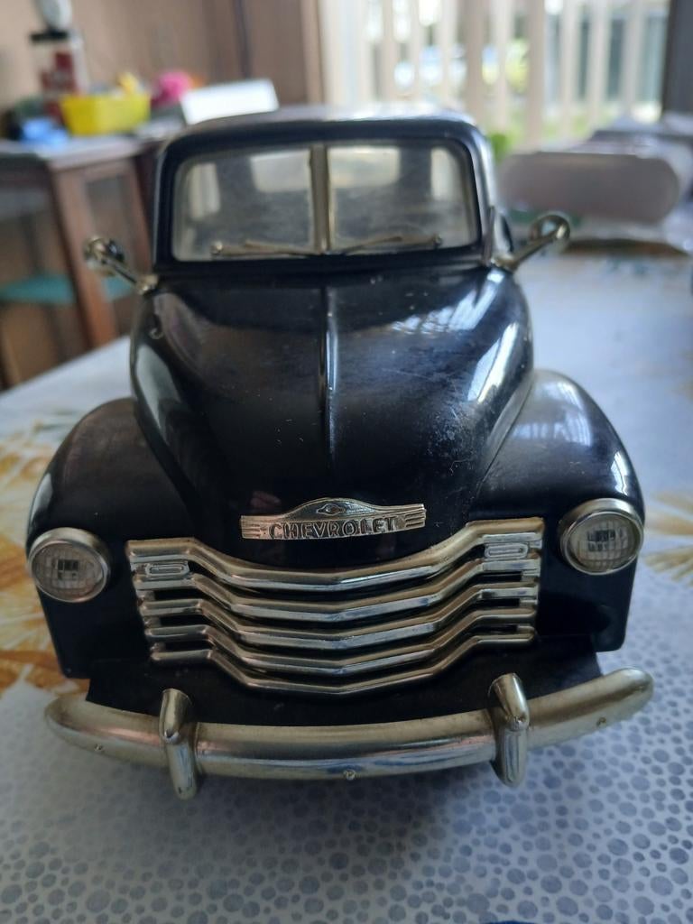 Zwarte Chevrolet pickup truck modelauto, Ophalen of Verzenden