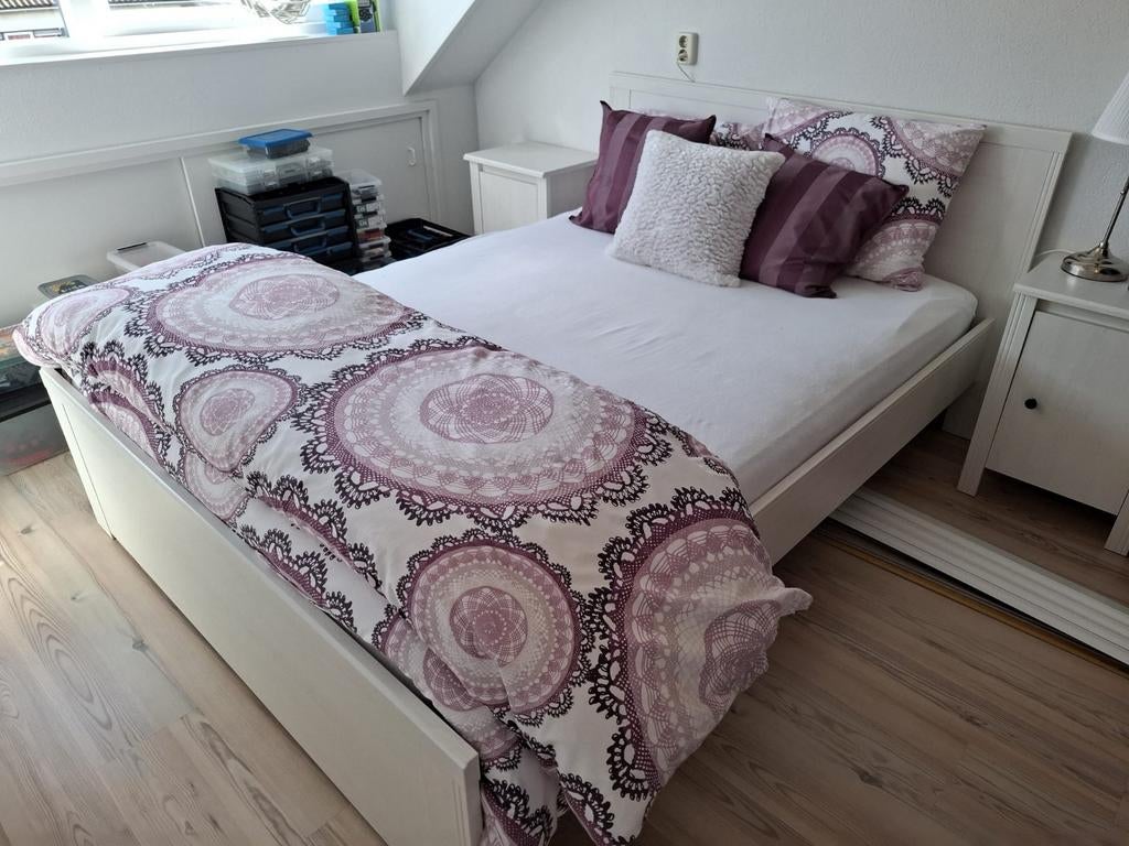 2 pers ledikant, Ophalen of Verzenden, Gebruikt, Tweepersoons