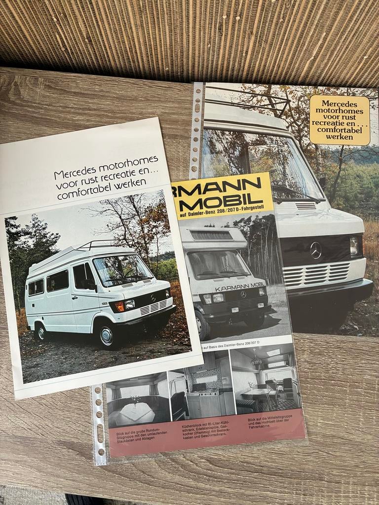 Mercedes 207 208 Camper Brochures (3 in 1), Boeken, Auto's | Boeken, Ophalen of Verzenden, Zo goed als nieuw, Mercedes