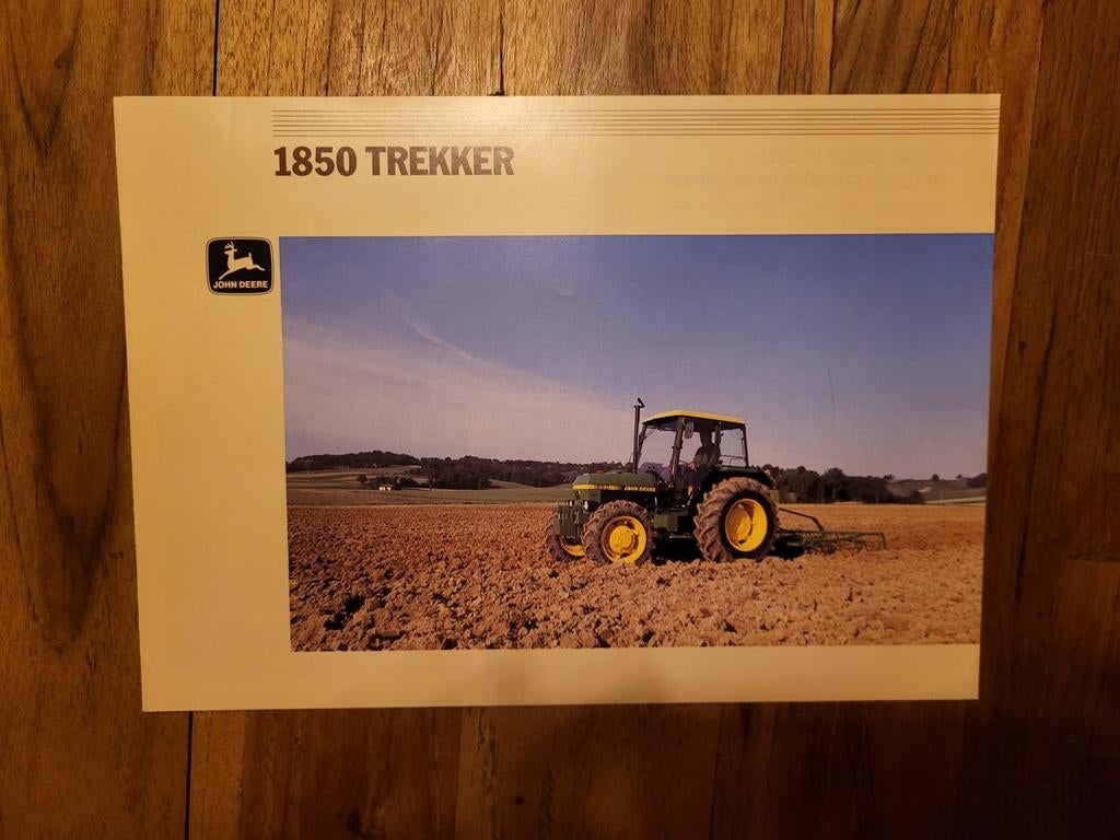 tractor folder John Deere 1850, Boeken, Catalogussen en Folders, Ophalen of Verzenden, Zo goed als nieuw