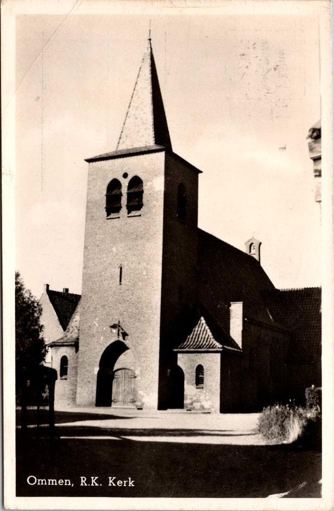 Ommen - R.K. Kerk (1961) 2x, Verzenden, 1960 tot 1980, Gelopen, Overijssel