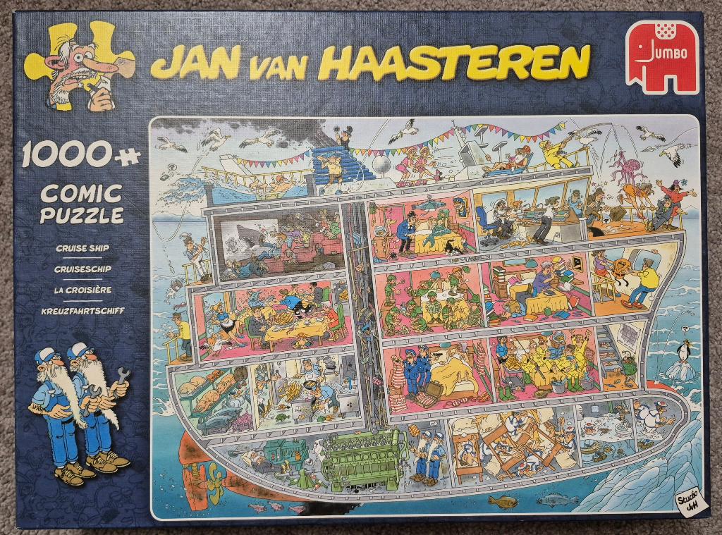 Jan van Haasteren puzzels 1000 stukjes, Ophalen of Verzenden, 500 t/m 1500 stukjes, Zo goed als nieuw, Legpuzzel