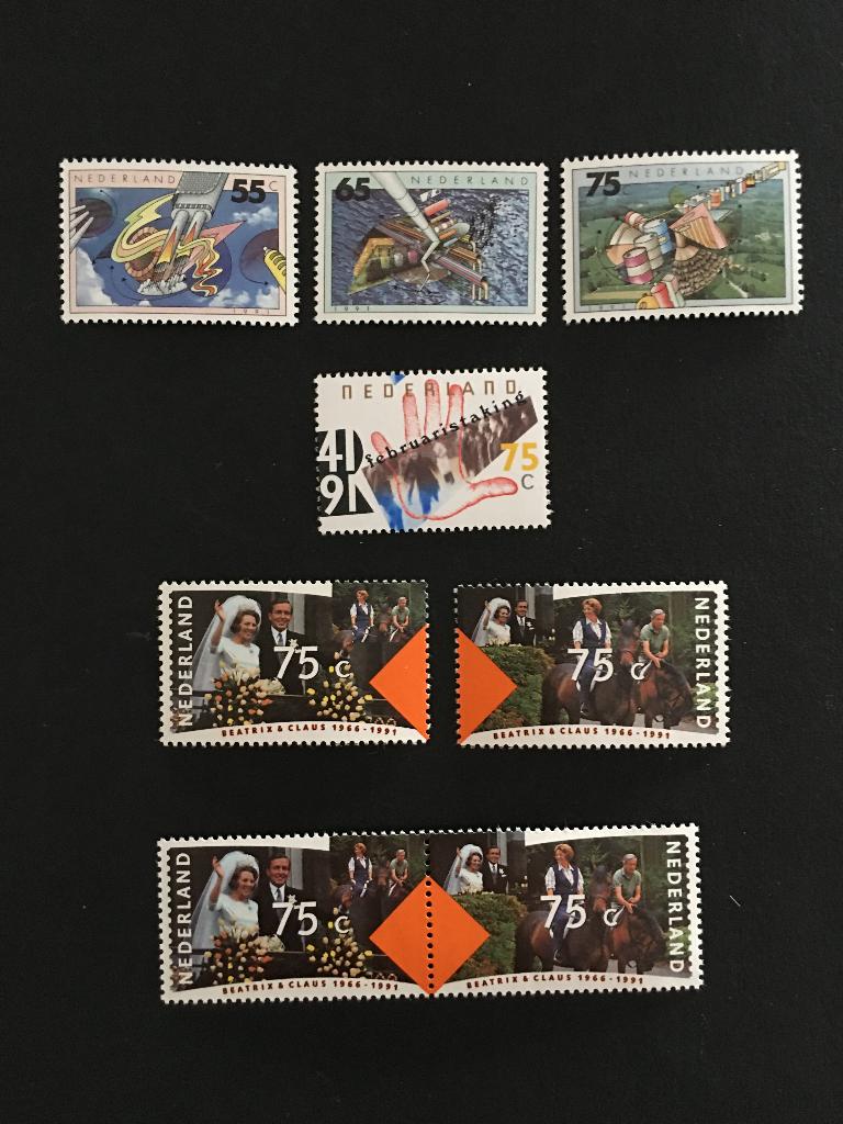 i123-1462pf Nederland 1991 NVPH 1462 tm 1467a Postfris, Postzegels en Munten, Ophalen of Verzenden, Na 1940, Postfris