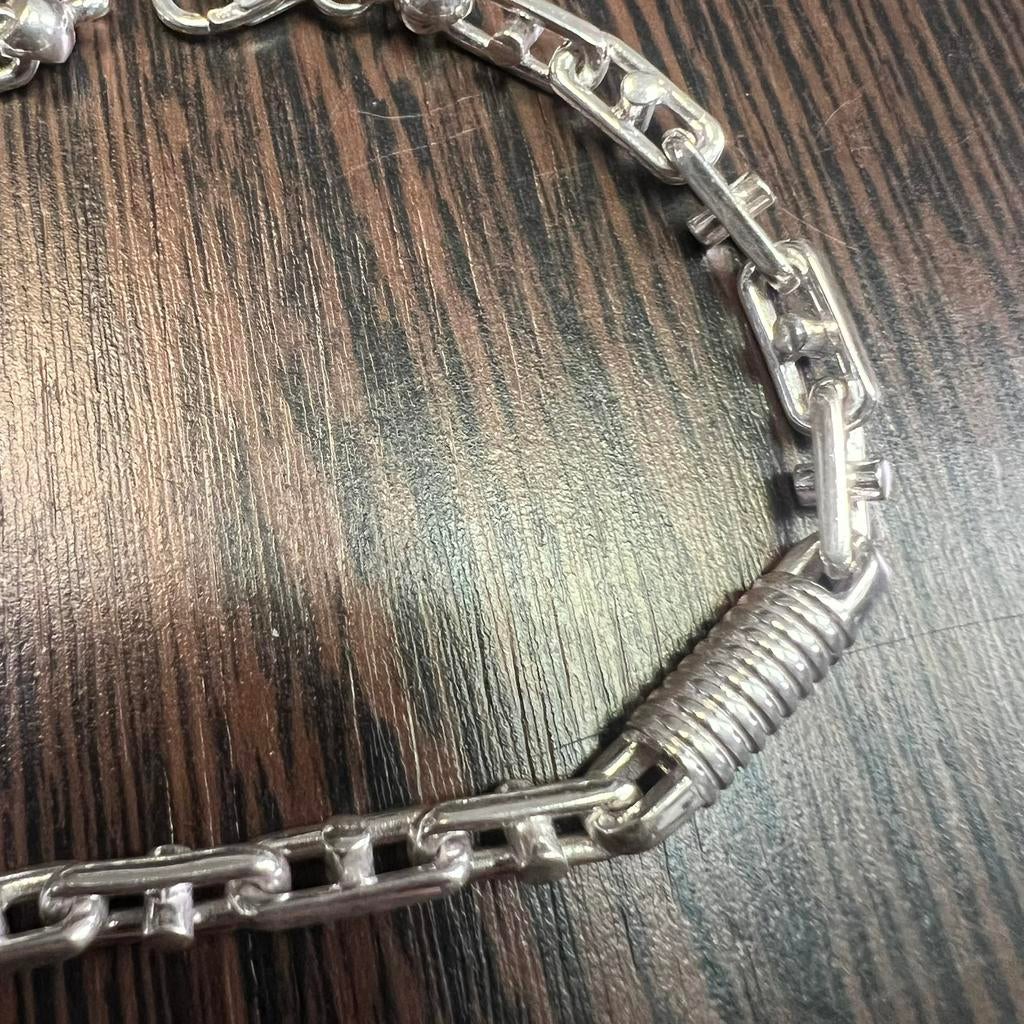 Zilveren armband massief monte carlo 925 Silver, Ophalen of Verzenden, Nieuw, Goud