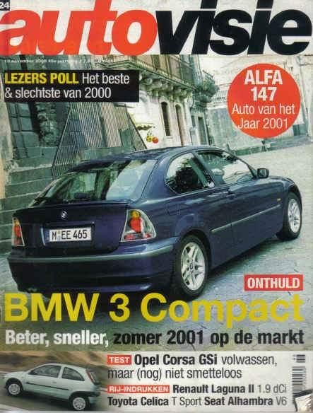 Autovisie 24 2000 : Toyota Celica T - MR2 - Opel Corsa GSi, Ophalen of Verzenden, Gelezen, Algemeen