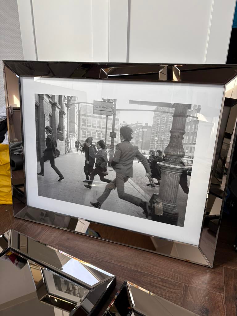 Prachtige spiegelschilderij te koop!, Ophalen, Zo goed als nieuw, Hout, Minder dan 50 cm