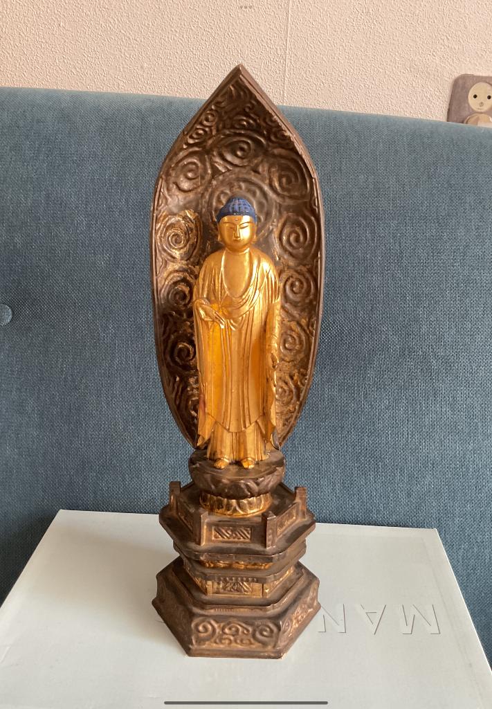 antiek budsudan altar Boeddha beeld, Antiek en Kunst, Ophalen of Verzenden