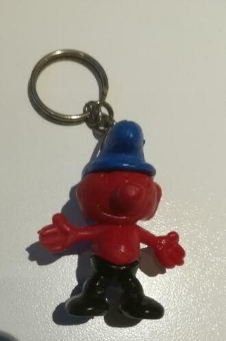 Smurfen. Knorr Smurf sleutelhanger Van Peyo., Ophalen of Verzenden, Verschillende Smurfen
