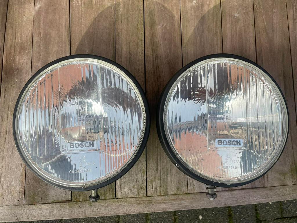 Nette gebruikte set Bosch Rallye 225 “Big Knicks”, Ophalen of Verzenden, Overige merken, Verlichting
