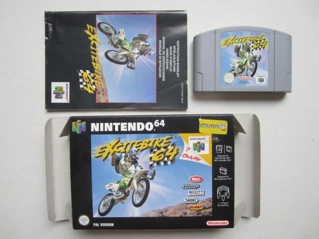 Excitebike N64 Excite Bike Nintendo 64, 1 speler, Racen en Vliegen, Ophalen of Verzenden, Zo goed als nieuw