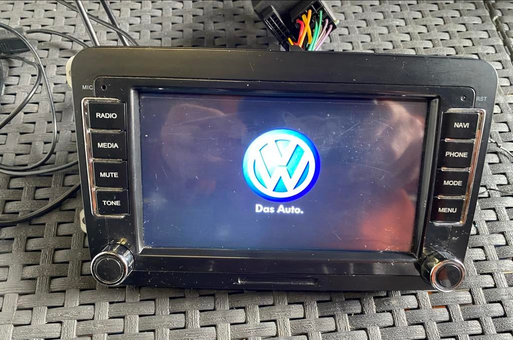 Auto Radio 510RNS Android Volkswagen Polo Golf / Seat /Skoda, Ophalen, Gebruikt