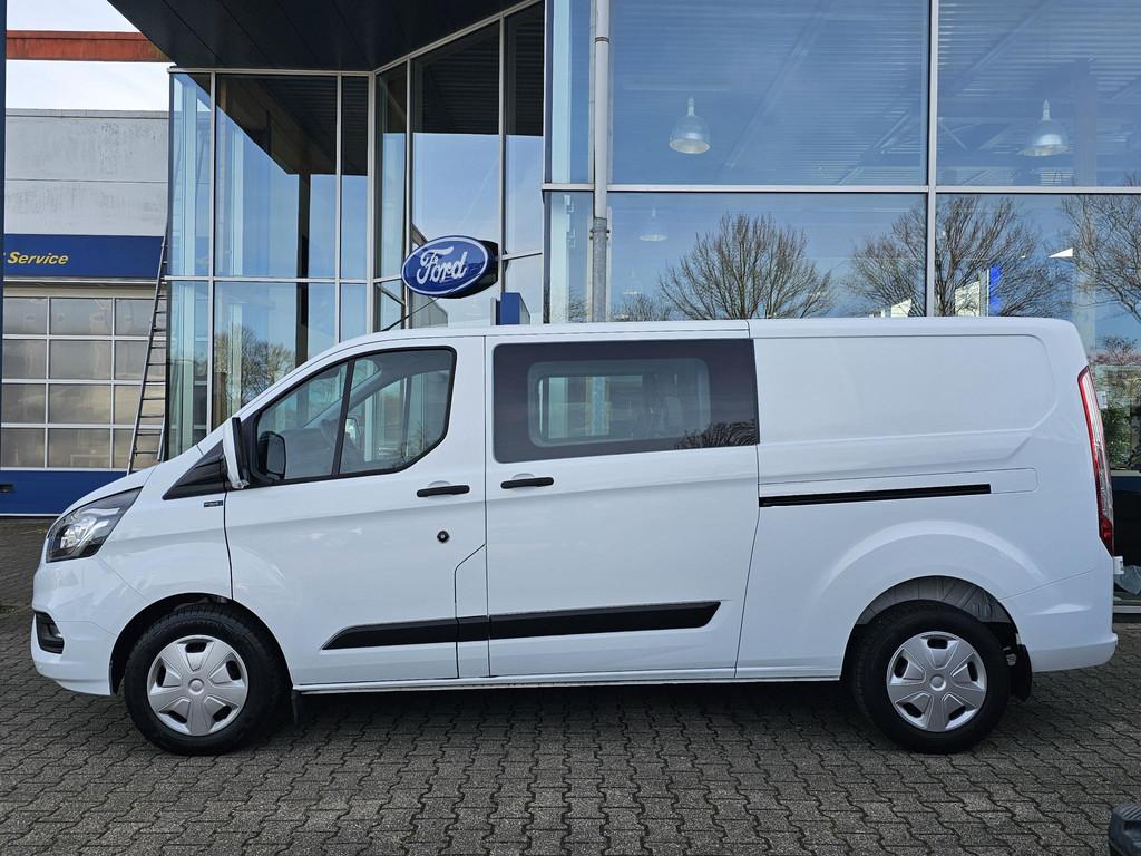 Ford Transit Custom 320 2.0 TDCI L2H1 Trend DC Trekhaak | St, Euro 6, 4 cilinders, Wit, Origineel Nederlands