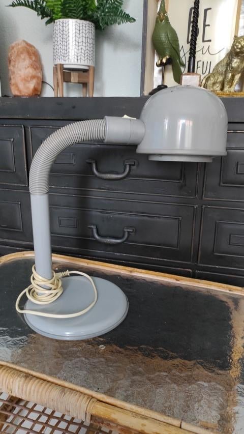 Vintage bureaulamp desk lamp Alda Belysning Sweden jaren 80, Ophalen of Verzenden, Gebruikt, Kunststof, Minder dan 50 cm