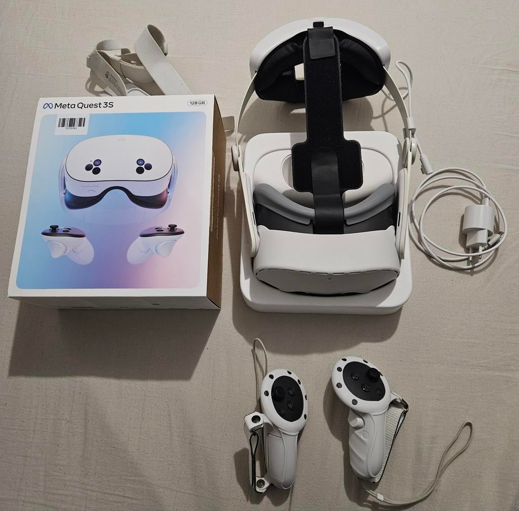 Meta Quest 3s 128GB, Spelcomputers en Games, Virtual Reality, Ophalen of Verzenden, Zo goed als nieuw, VR-bril, Overige platformen