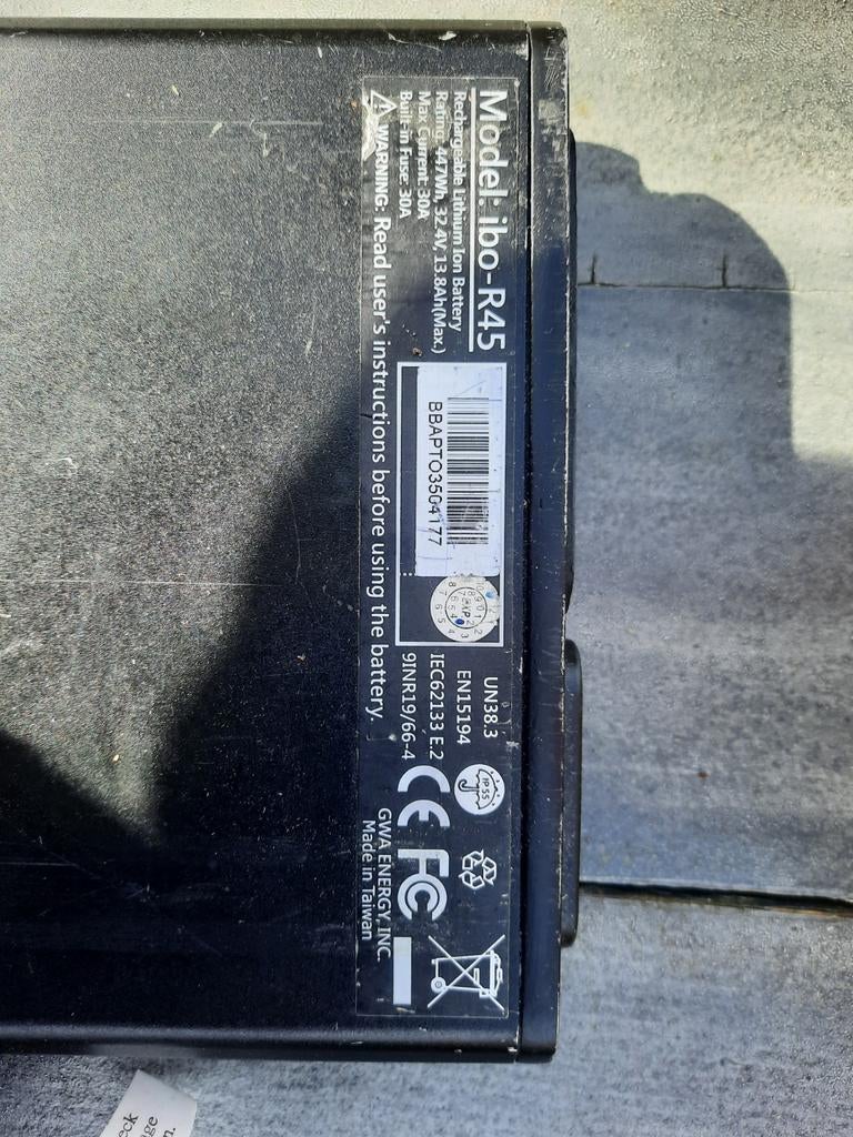 babboe accu ibo-r45, Ophalen of Verzenden, Gebruikt