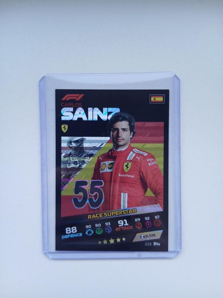 Carlos Sainz F1 Topps Turbo Attax 2021 Race Superstar Kaart, Ophalen of Verzenden, Zo goed als nieuw, Formule 1