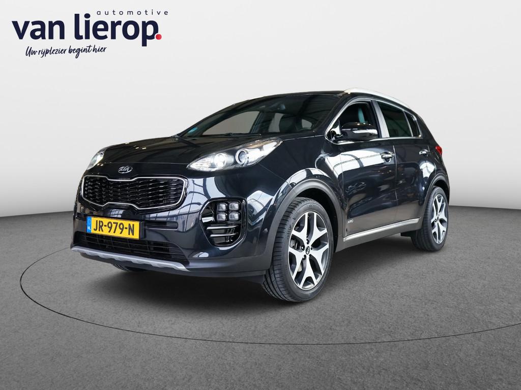 Kia Sportage 1.6 T-GDI 4WD GT-Line First Edition AUTOMAAT, 4 cilinders, Zwart, Bedrijf, Vierwielaandrijving