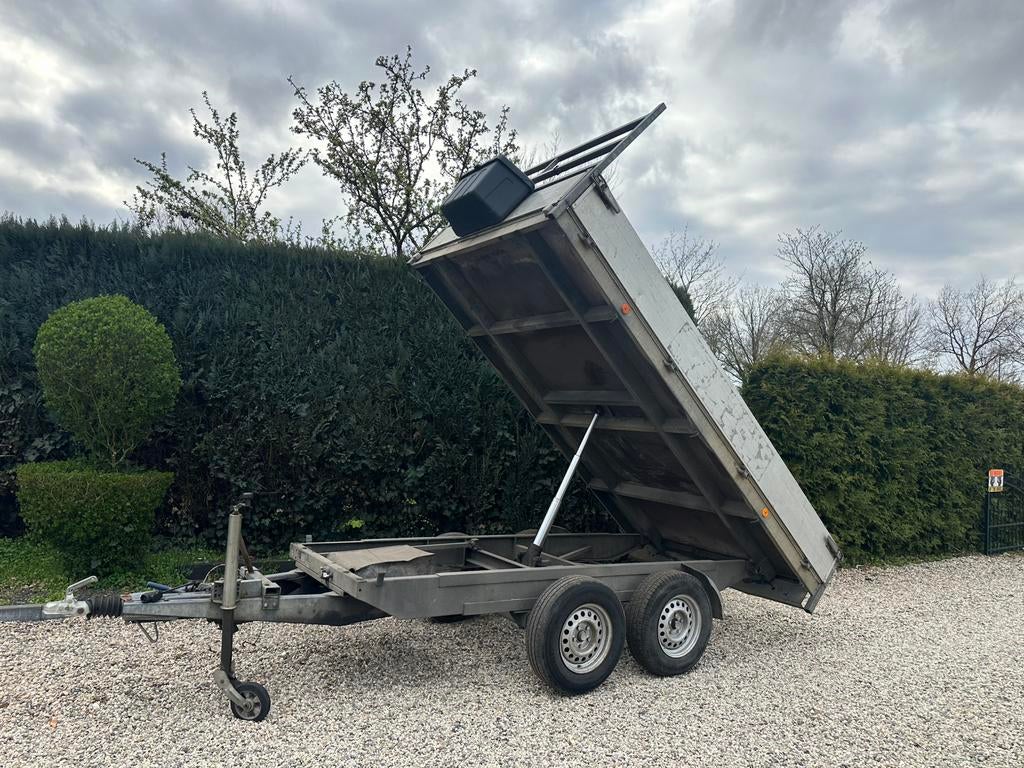 Hapert electrische kipper 3500KG 340x185, Auto diversen, Aanhangers en Bagagewagens, Ophalen of Verzenden, Zo goed als nieuw