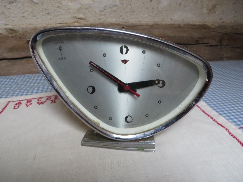 Space age Polaris wekker, Antiek en Kunst, Antiek | Klokken, Ophalen of Verzenden