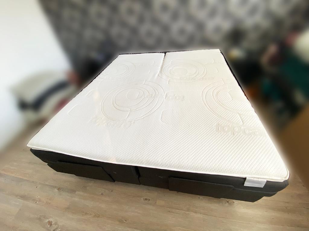 Natuur latex splittopmatras topper 180x210 van Topcare, Ophalen, 210 cm, Tweepersoons, Zo goed als nieuw