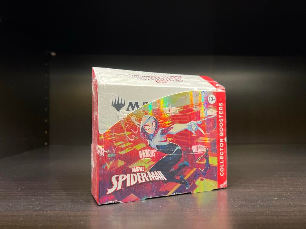 Magic the Gathering Spider-Man Collector Booster Box, Hobby en Vrije tijd, Ophalen of Verzenden, Nieuw, Boosterbox