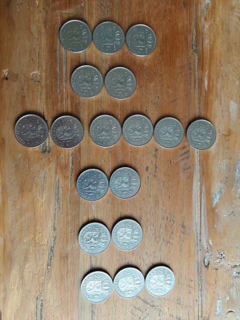 18 x Rijksdaalder van 1969 - 1972 1978 & 1980, Postzegels en Munten, Munten | Nederland, Ophalen of Verzenden, Koningin Juliana