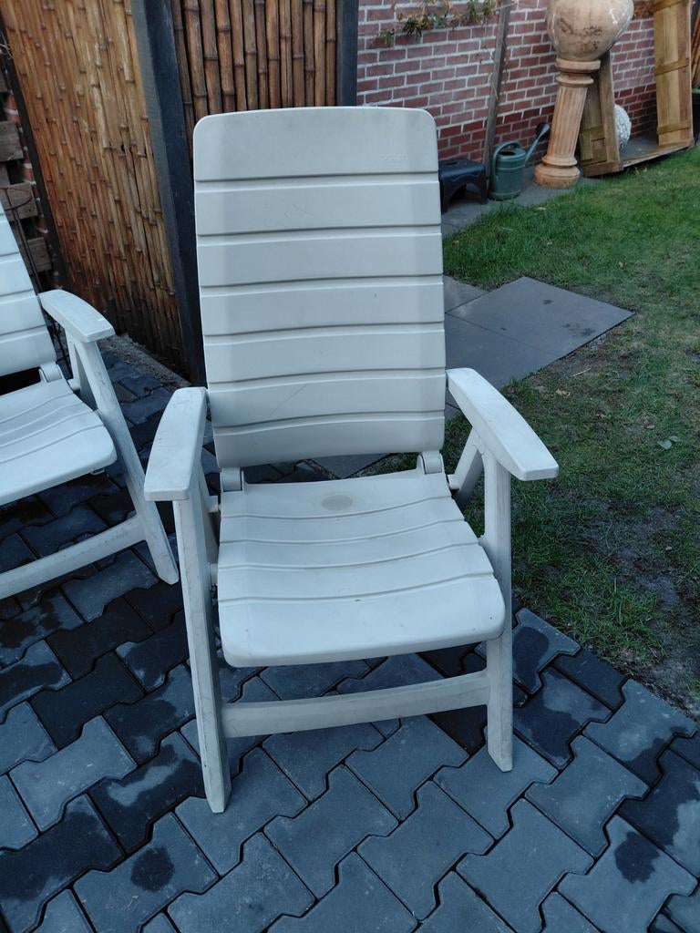 Hartman tuinstoelen - verstelbaar en inklapbaar, Ophalen, Gebruikt, Kunststof, Verstelbaar