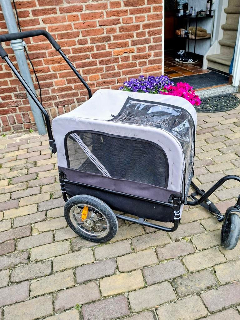 Wandel/fietskar hond, Ophalen