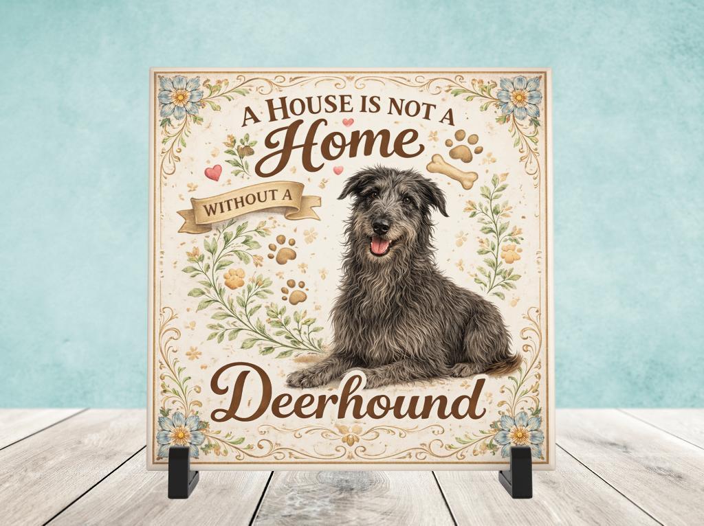 A House is not a Home Without a Deerhound - Tegel, Verzenden, Nieuw