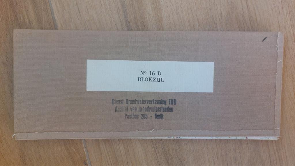 16D Blokzijl Oldemarkt Scheerwolde Stafkaart uit 1974, Topografische Dienst Nederland, Ophalen of Verzenden, 1800 tot 2000, Nederland