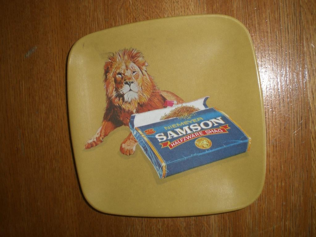 samson shag leeuw wisselgeldbakje  toonbank tabakswinkel, Ophalen of Verzenden, Zo goed als nieuw, Overige typen