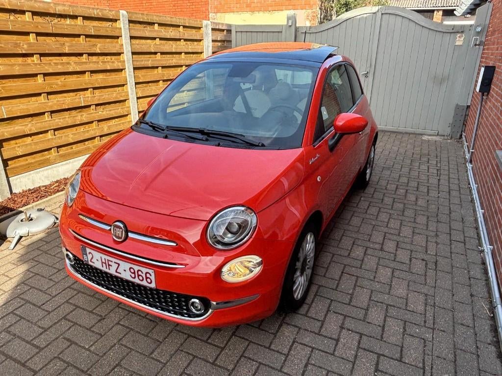 Fiat 500 2023 1.0 Benzine Hybride airco, Auto's, Fiat, Voorwielaandrijving, Euro 6, Overige kleuren, Leder en Stof