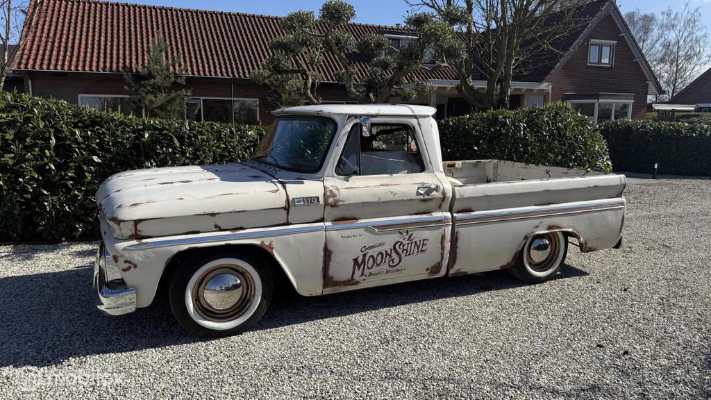 Chevrolet C10 1965 V8 AUT – 375pk – Luchtvering, Auto's, Overige carrosserieën, Chevrolet, Overige brandstoffen, Bedrijf