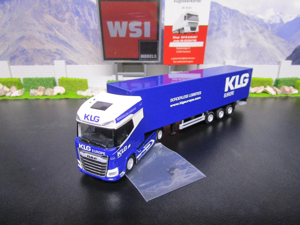 Wsi 71-2047 Daf XG+ MY25 , KLG Europe (Schaal 1:87), Hobby en Vrije tijd, Ophalen, Nieuw, Bus of Vrachtwagen, Wsi