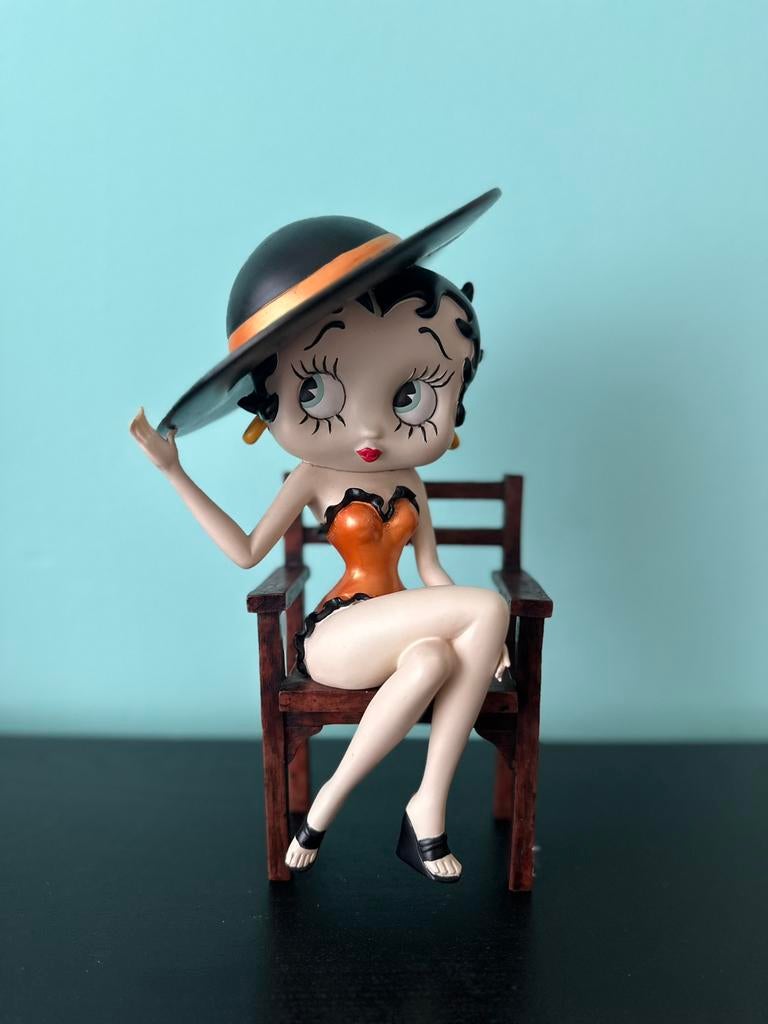 BETTY BOOP - Beeld | Stoel | Vintage | Uniek | Zeldzaam, Ophalen of Verzenden, Zo goed als nieuw, Mens